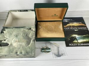 16800 シール 1987年 冊子 付き ロレックス 箱 ケース サブマリーナ ROLEX BOX SUBMARINER case 空箱 16803 16808 5513 16660 イカリ 1986