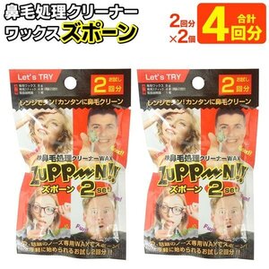 鼻毛ワックス スティック 4回分 鼻毛処理 ムダ毛 鼻毛脱毛 毛抜き ワックス 除毛 セルフケア 送料無料 50K◇ 2回分ズポーン2個