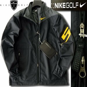 新品 ナイキ ゴルフ 撥水 防水 防風 FIT-Storm アクティブ ブルゾン M 黒灰 【J43456】 NIKE GOLF ジャケット メンズ ウィンドブレーカー