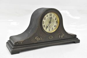 (845S 0625T4)1円～ 東洋時計 TOYO CLOCK ゼンマイ式置時計・8DAY ゼンマイ時計 レトロ　アンティーク 【動作確認済み】