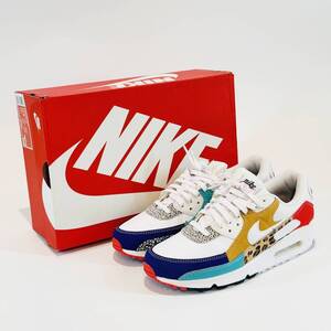 甲MJ19143 1円スタート/美品/箱付/28.5cm/本物/ナイキ エアマックス90 SE/W NIKE AIR MAX 90 SE/DH5075-100/Patchwork/パッチワーク