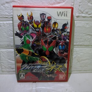 空箱ですソフトなし取扱説明書付【Wii】 仮面ライダー クライマックスヒーローズ オーズ