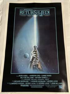 未使用USオリジナルポスター スター・ウォーズ ジェダイの復讐（帰還）STAR WARS The Return of The Jedi 1983年 折り目無し