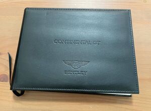 【BENTLEY】CONTINENTAL GT　純正車検証入れケース・オーナーズハンドブック #0077