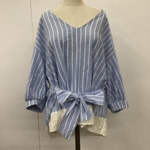 ZARA TRF S ザラティーアールエフ カットソー 七分袖 ベルト付き 裾レース Cut and Sewn 10112001