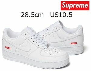 28.5cm Supreme × NIKE Air Force 1 Low White US10.5 シュプリーム ナイキ エアフォース 1 白Box Logo Sticker付 Tee SB Dunk CU9225-100