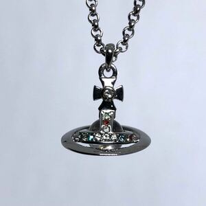 Vivienne Westwood ヴィヴィアン ウェストウッド ネックレス アクセサリー オーブネックレス ペンダント プチオーブペンダント　ガンメタル