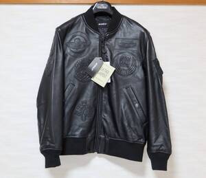 未使用新品 LEATHER TYPE MA-1 TOPGUN / レザー タイプ MA-1 トップガン / AVIREX / アヴィレックス Mサイズ