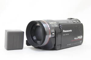 【返品保証】 【録画再生確認済み】パナソニック Panasonic HDC-TM700 ブラック 3mos バッテリー付き ビデオカメラ v9549