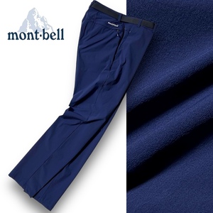 新品 mont-bell モンベル 撥水 軽量 防風 ベルト付 ストレッチ トレッキングパンツ アウトドアウェア 78 M トレイル 登山 春夏◆B3786c