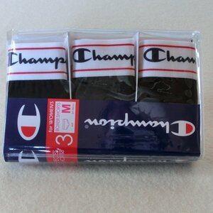 Champion ３枚【M】ボクサーショーツ　0148 CW6EU701D　　Hanes ヘインズ　ストレッチ素材　お買得　黒　グレー