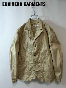 GG0018★6 新品 Engineered Garments エンジニアードガーメンツ ワッシャー加工 アメトラ カバーオール ワーク ジャケット メンズ ベージュ