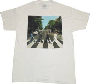 正規品Δ送料無料 Beatles(ビートルズ) Abbey 白 Tシャツ(S)