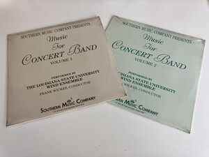 【未開封2枚セット】Music for CONCERT BAND VOLUME 1&2 Frank Wickes指揮 Louisiana State Univ. WIND ENSEMBLE演奏 SOUTHERN MUSIC CO.