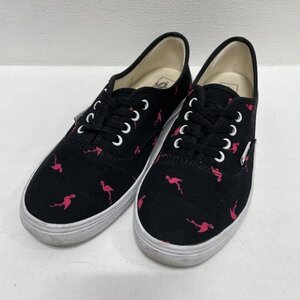 バンズ バンズ VANS V44W FLMG AUTHENTIC LP キャンバススニーカー フラミンゴ 黒 ピンク スニーカー 25.0cm 総柄