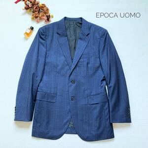 極美品☆高級　大人上品♪　エポカヴォモ　EPOCA UOMO　テーラードジャケット　ベストセット　背抜き　XL　オールシーズン　