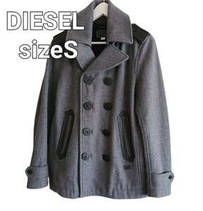 DIESELディーゼルレザーエポレットPコートsizeSColor グレー