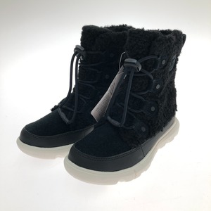 □□ SOREL ソレル ユース エクスプローラー コージー ブーツ 20cm NY4894-010 ブラック 目立った傷や汚れなし