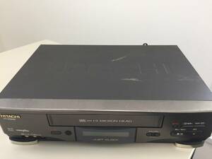 ♪HITACHI 日立 ビデオカセットレコーダー VT-F50G 97年製 VHSビデオデッキ 動作品 中古 レトロ家電 映像機器 (NF240605) 360-333