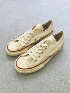 80s CONVERSE USA製 ALLSTAR 生成り ビンテージ 未使用品 コンバース オールスター レア キッズ US2 21.0㎝