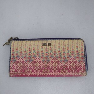 ANNA SUI　 L字ファスナー長財布 レディース　花柄　中古品　ぷらみ806 31