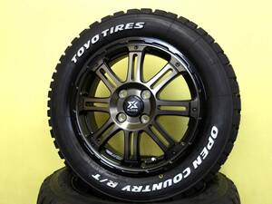 S3854 新品 4本 クロスブラッド XB01 4.5J +43 マットスモーククリア 165/65R15 オープンカントリー R/T ホワイトレター タフト デリカ D2