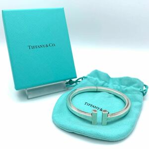 TIFFANY&Co. ティファニー Tスクエア バングル ブレスレット AG925 袋 箱 シルバーカラー アクセサリー