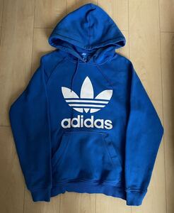 アディダス adidas トレフォイル スウェット パーカー L デカロゴ