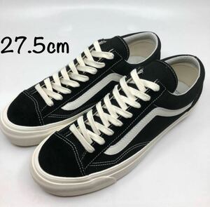 【新品】 Vans Og Style 36 Lx OLD SKOOL オールドスクール VAULT バンズ 27.5cm black 黒 ブラックスニーカー スエード VANS スタイル