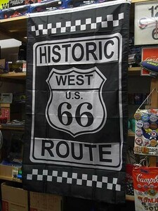 ROUTE66 FLAG 【HISTORIC】US輸入品 / ルート66 アメリカ雑貨 アメリカン雑貨