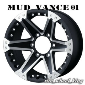 2本以上で送料無料◎Weds/ウェッズ MUD VANCE 01 マッドヴァンス ゼロワン 16×8.0J/8J 6/139.7 +5 マットブラックポリッシュ◎1本価格◎