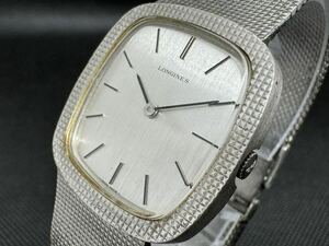 J1★稼動品 ロンジン LONGINES 手巻き L847.3 シルバー文字盤 メンズ腕時計 現状品