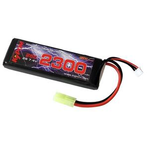 Kypom S電動ガン 7.4V 2300mAh 25C50C リポミニタミヤ コネクター 電動ガン エアガン リポ リチウムポリマー バッテリー　★