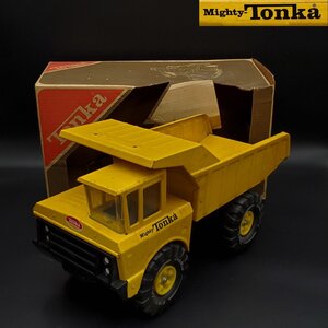 【宝蔵】Mighty-TONKA マイティートンカ 大型ダンプカー 全長約48㎝ マイティダンプ 3900 レトロ玩具 おもちゃ 元箱あり