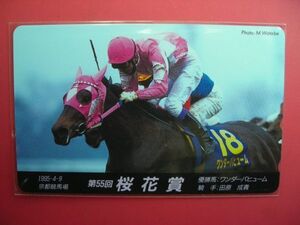 ワンダーバヒューム号　第55回 桜花賞　未使用テレカ