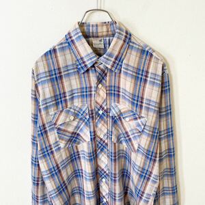 USA製　60s〜National Shirt チェック　シャツ　古着　長袖シャツ