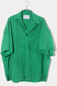 カラー kolor 2023SS kolor カラー オーバーサイズ オープンカラー 半袖シャツ 2 Green 緑 23SCM-B01103 /● メンズ