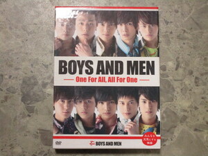 ★★　良好　送料無料　★★　BOYS AND MEN　One For All　All For One　初回生産限定盤　DVD　★★