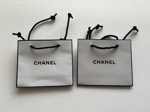 ＊未使用に近い 2024 シャネル CHANEL ショッパー バッグ 紙袋 2点 百貨店 匿名発送]