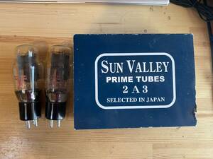 SOVTEK 2A3ペアとSUN VALLEY Prime Tube 2A3ペア　中古品