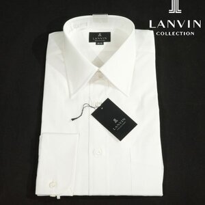 新品1円～★定価1.2万 LANVIN COLLECTION ランバン コレクション メンズ 日本製 コットン綿100%長袖レギュラーカラーシャツS 38-78◆8892◆