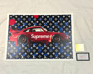 DEATH NYC ポルシェ 911 PORSCHE ルイヴィトン LOUISVUITTON 世界限定100枚 SUPREME ポップアート アートポスター 現代アート KAWS Banksy