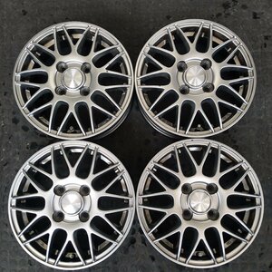 管理番号：A2-220【4本価格】【13×4J 4x100 ET+42 ハブ67】Humanline・軽自動車等・店頭引取可能・適格請求書発行可能