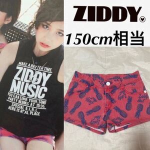 ZIDDY☆デニムショートパンツ150160パイナップル ジディジディーBeBeベベ