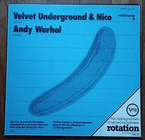 The Velvet Underground & Nico / Andy Warhol 青ピールババナ,ドイツ盤レコード・稀少品