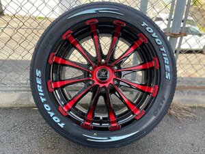 ハイエース 200系 18インチ タイヤホイール 車検対応 BD12!! TOYO H30 225/50R18 4本セット 1台分