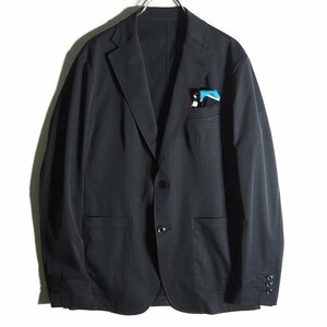 P1341f45　■uniform experiment ユニフォームエクスペリメント■　21SS SOLOTEX STRETCH TWILL 2BUTTON JACKET ジャケット 黒 2 春～秋