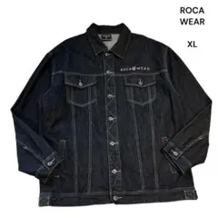 ROCA WEAR ロカウェア デニムジャケット Gジャン 黒 XLヒップホップ