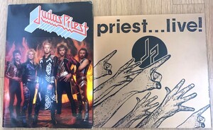 LPレコードと日本ツアーパンフレット　ジューダス・プリースト　JUDAS PRIEST　1986ジャパンツアーパンフレット