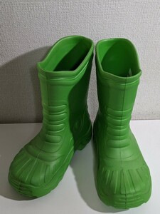 CROCS☆クロックス 黄緑 レインシューズ K12−13 185cm 美品